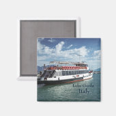ガルダ湖イタリアのフェリーボート マグネット (正面/裏面)