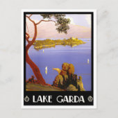 ガルダ湖イタリアのヴィンテージ旅行 ポストカード (正面)