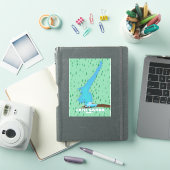 ガルダ湖イタリア旅行ポスターマップ シール (iPadカバー)