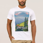 ガルダ湖イタリア旅行ポスター Tシャツ (正面)