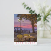 ガルダ湖サンセットビューポストカード ポストカード (スタンド正面)