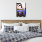 ガルダ湖ヴィンテージのポスター復元 キャンバスプリント (インサイチュ (寝室))