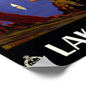 ガルダ湖ヴィンテージのポスター復元 ポスター (角)