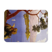 ガルダ湖ヴィンテージ旅行ポスター マグネット (横)