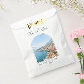 ガルダ湖結婚式の引き出物イタリア写真ありがとう フェイバーバッグ (封をした状態)