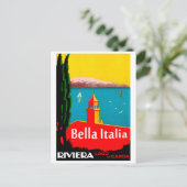 ガルダ湖,イタリア, rivieraイタリアン,ヴィンテージ旅行 ポストカード (スタンド正面)
