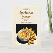 ガルバンゾ豆の日 おめでとう | 10月21日 カード (正面)