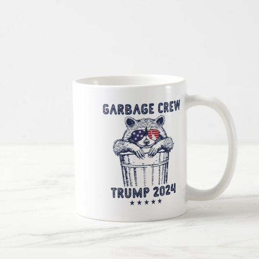 ガルビージクルー投票トランプ2024共和党おもしろいラック コーヒーマグカップ (右)
