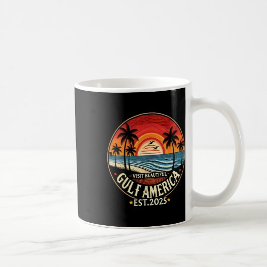 ガルフアメリカおもしろいトランプの名称変更 コーヒーマグカップ (右)