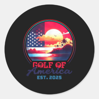 ガルフオブアメリカShirt Est 2025レトロヴィンテージB ラウンドシール