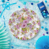 ガルフコーストワイルドフラワーヴィンテージフローラ紙プレート ペーパープレート (パーティー)