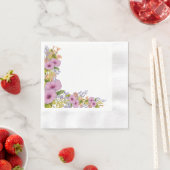 ガルフコーストワイルドフラワー紙ナプキンス 縁ありカクテルナプキン (インサイチュ)