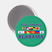 ガルフショアフラッグマグネット マグネット (正面/裏面)