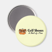 ガルフショアーズアラバマカニ マグネット (正面/裏面)