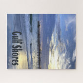 ガルフショアーズアラバマビーチサンライズピア ジグソーパズル (横)