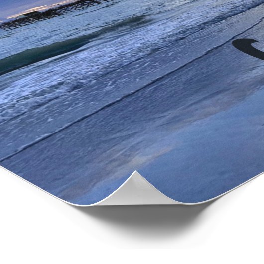 ガルフショアーズアラバマビーチサンライズピア ポスター (角)