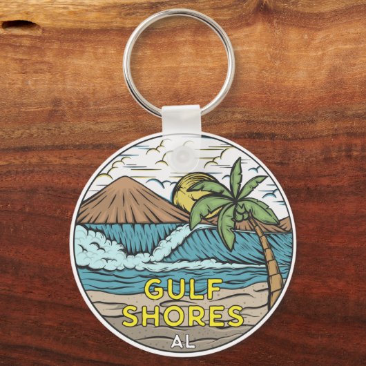ガルフショアーズアラバマヴィンテージ キーホルダー (正面)