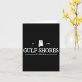 ガルフショアーズアラビマレトロスクロウビック設立ボー カード (黄色い花)