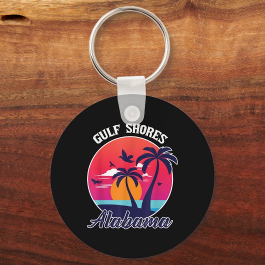 ガルフショアーズビーチアラバマファミリーバケーションスーベリーメント キーホルダー (正面)