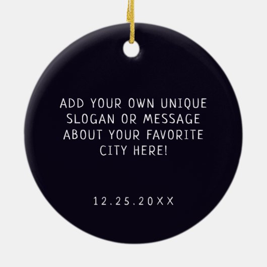 ガルフショアーズUSAレトロサンセット土産80s セラミックオーナメント (裏面)