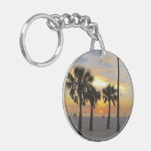 ガルフビーチサンセットと住所 キーホルダー (正面左)