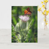 ガルフフリティラーオンティスルフラワー誕生日カード カード (黄色い花)