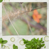 ガルフフリティラーオン《植物》百日草 キッチンタオル (折り畳み)