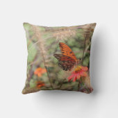 ガルフフリティラーオン《植物》百日草 クッション (裏面)