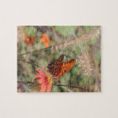 ガルフフリティラーオン《植物》百日草 ジグソーパズル (横)