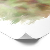 ガルフフリティリオン《植物》百日草水彩プリント ポスター (角)