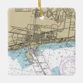 ガルフポートのミシシッピ図 セラミックオーナメント (正面)