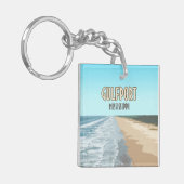 ガルフポートミシシッピビーチ キーホルダー (正面左)