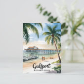 ガルフポートミシシッピビーチ ポストカード (スタンド正面)