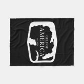 ガルフレトロオブアメリカEst 2025アメリカ男性Wo フリースブランケット (正面(横))