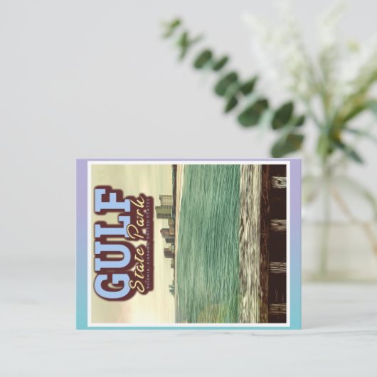 ガルフ州パーク – アラバマ統一された州 ポストカード (スタンド正面)