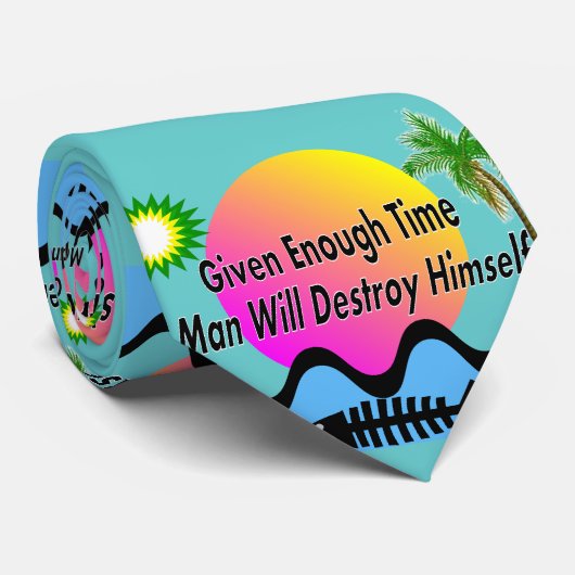 ガルフ油流出災害タイ男性へ ネクタイ (ロール)