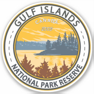 ガルフ諸島国立公園保護区カナダヴィンテージ シール