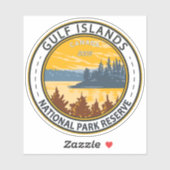 ガルフ諸島国立公園保護区カナダヴィンテージ シール (シート)