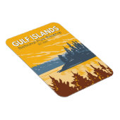 ガルフ諸島国立公園保護区カナダヴィンテージ マグネット (右側)