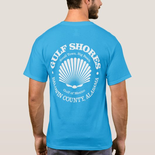 ガルフ・ショアーズ(シーシェル) Tシャツ (裏面)