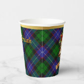 ガルブライスパーソナライズされたタータンチェッククリスマス 紙コップ (右)