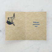 ガルブレイスバッジ&タータンチェックパーソナライズされたカード カード (内部)