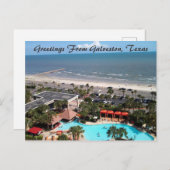 ガルベストンからの挨拶テキサス州葉書 シーズンポストカード (正面/裏面)