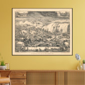 ガルベストンの恐ろしい災難、湾岸津波(1900) キャンバスプリント (インサイチュ (リビング))