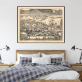 ガルベストンの恐ろしい災難、湾岸津波(1900) キャンバスプリント (インサイチュ (寝室))
