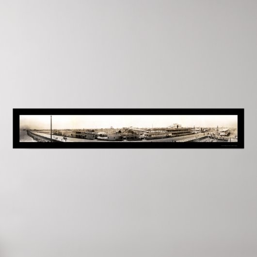 ガルベストンウォーターフロント写真1909 ポスター (正面)