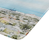 ガルベストンコースト、ビーチとシティビュー カッティングボード (角)