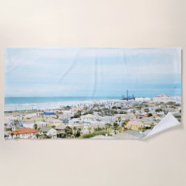 ガルベストンコースト、ビーチとシティビュー ビーチタオル