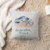 ガルベストンテキサス州シーシェル クッション (ブランケット)