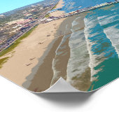 ガルベストンテキサス州ピアショアヴィンテージ ポスター (角)